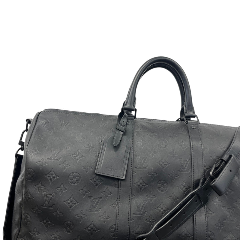 Men's Monogram Keepall 50 Travel Bag Black