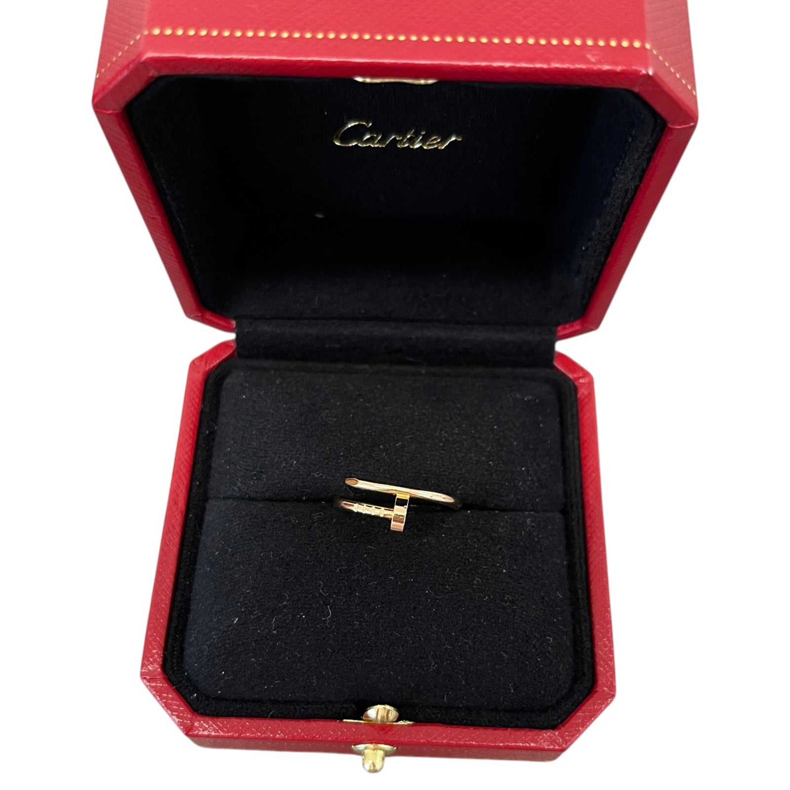 Women's Small 18K Rose Gold Juste Un Clou Size 52 Ring Rose Gold Size M - Photo 4