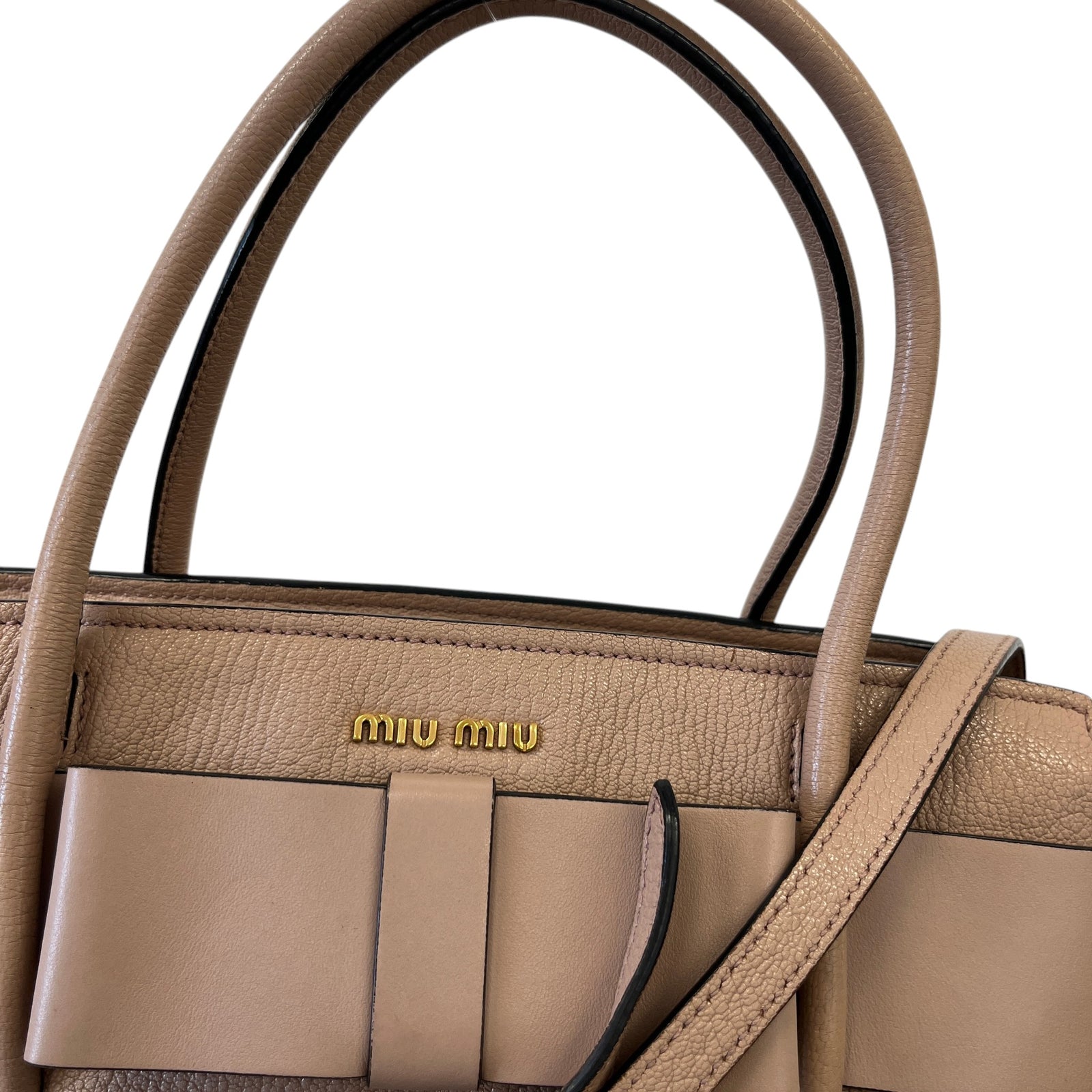 Women's Madras Fiocco Bow Tote Bag Nude - Photo 11
