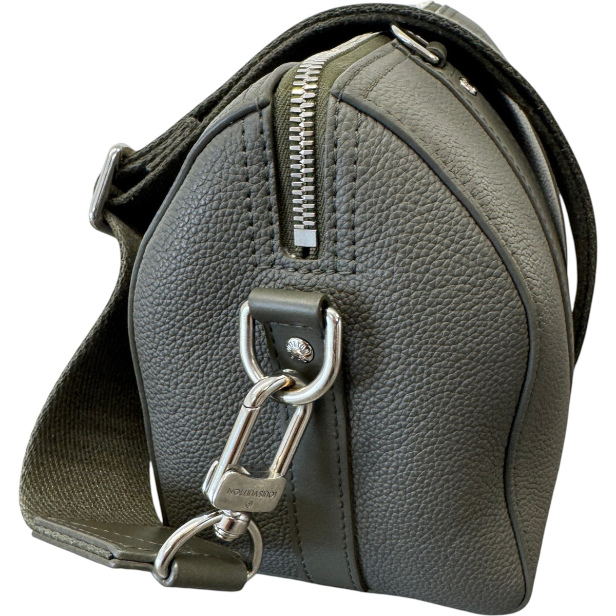 Men's Aerogram Keepall Messenger Bag Khaki - Photo 5