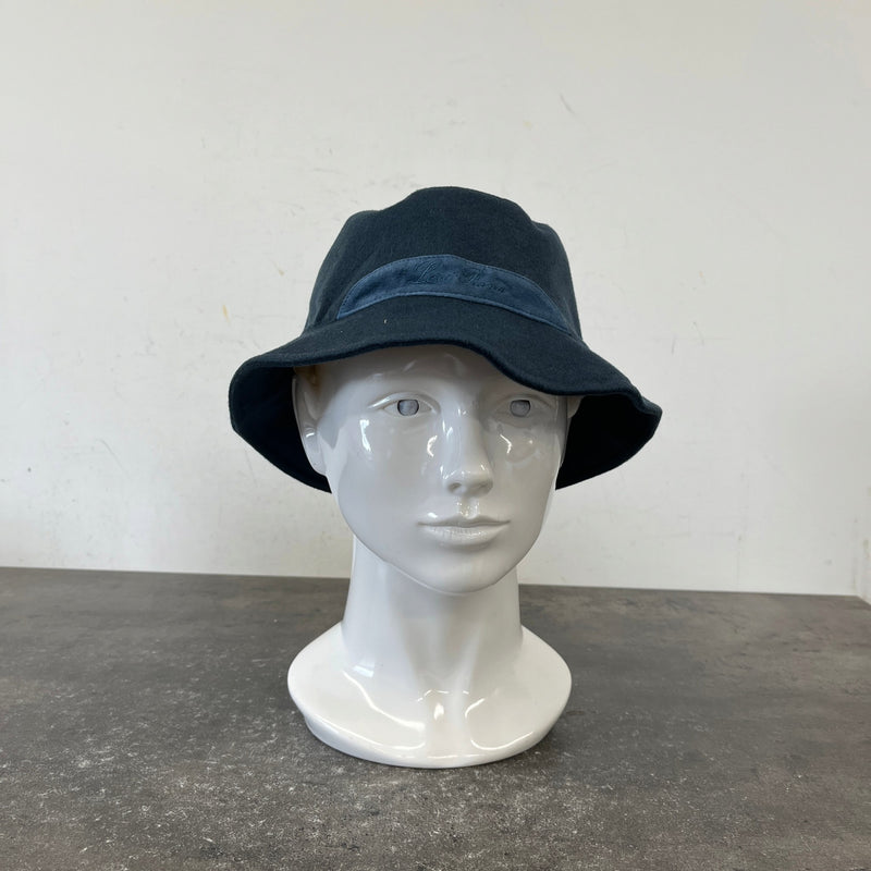 Men's Cityleisure Cashmere Bucket Hat Navy Size L