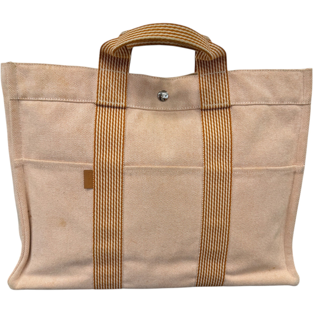 Women's Toile Fourre-Tout Handbag Orange - Photo 3