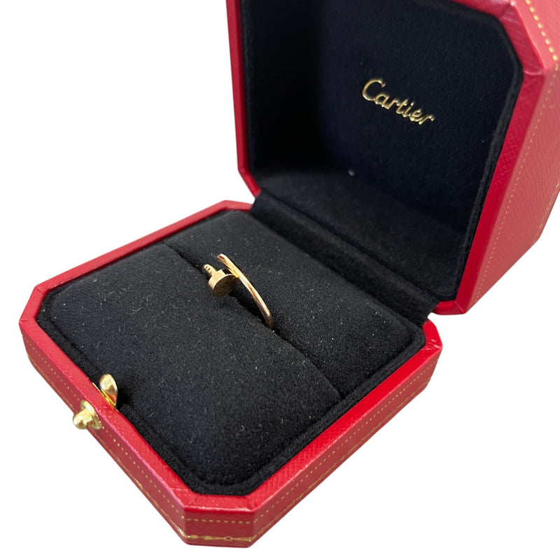 Women's Small 18K Rose Gold Juste Un Clou Size 52 Ring Rose Gold Size M
