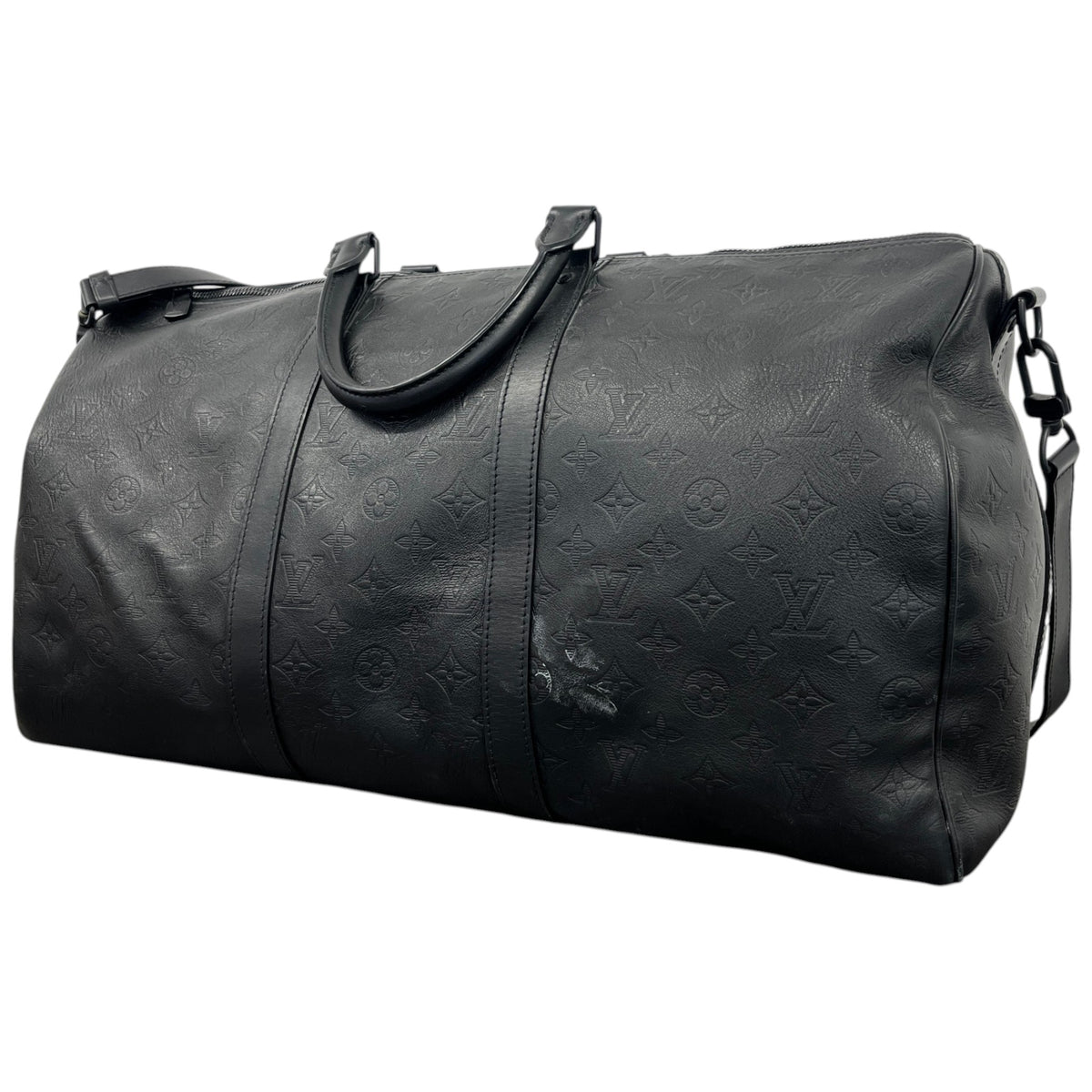 Men's Monogram Keepall 50 Travel Bag Black - Photo 9
