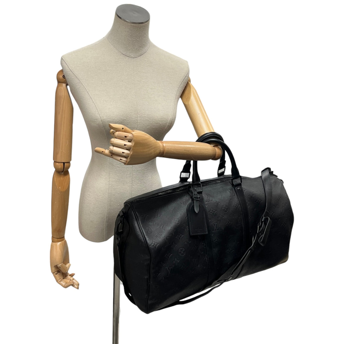 Men's Monogram Keepall 50 Travel Bag Black - Photo 2