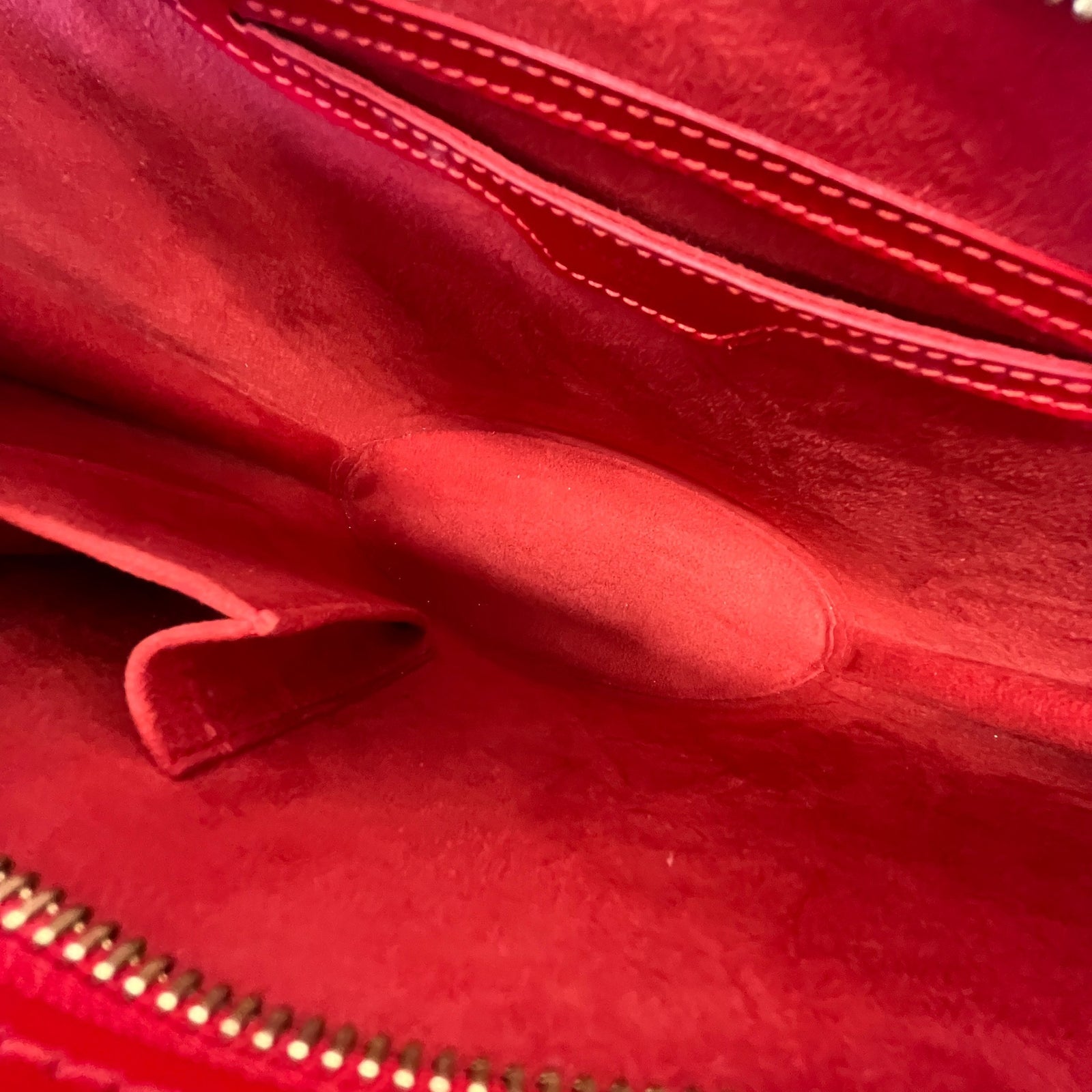 Women's Epi Leather Saint Jacques Pm Handbag Red - Photo 11