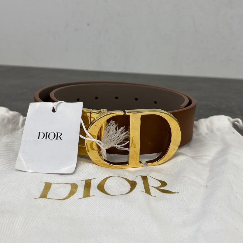 Women's CD Icon Belt Brown Size W28