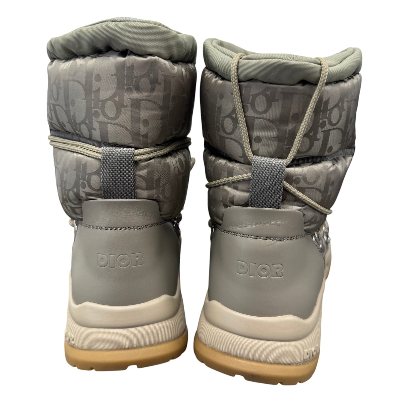 Men's Oblique Nylon Snow Boots Beige Size EU 43 / UK 9 - Photo 9