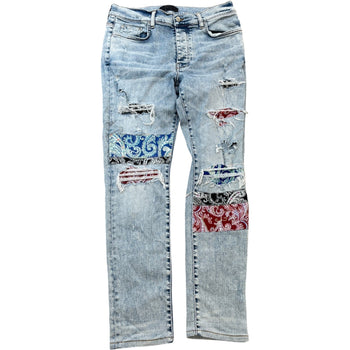 Men's Paisley Mx2 Jeans Blue Size XL / W36