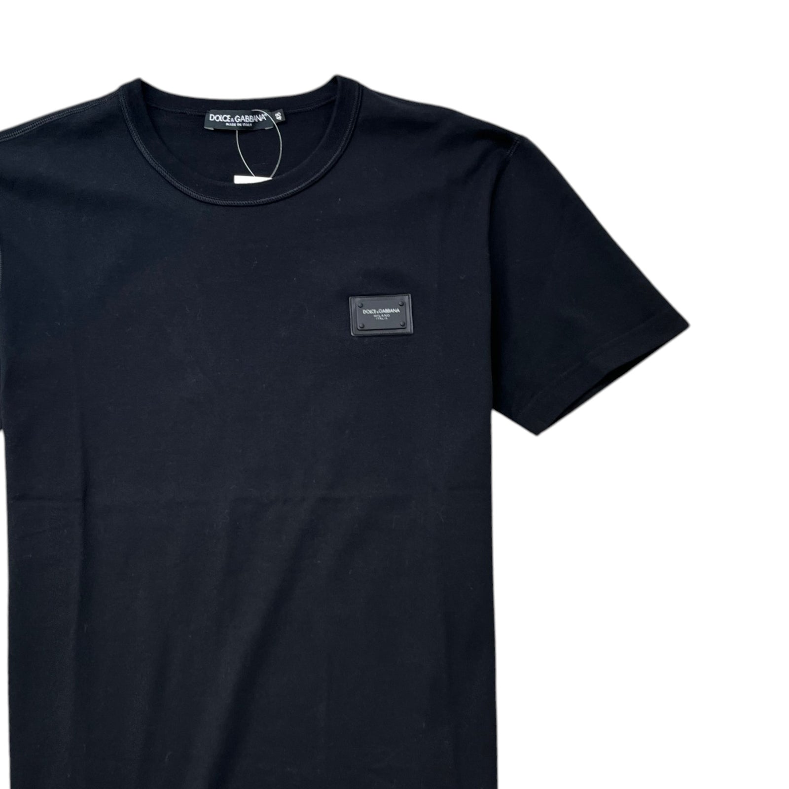 Men's Plaque Logo T-Shirt Black Size IT 48 / UK M - Photo 3