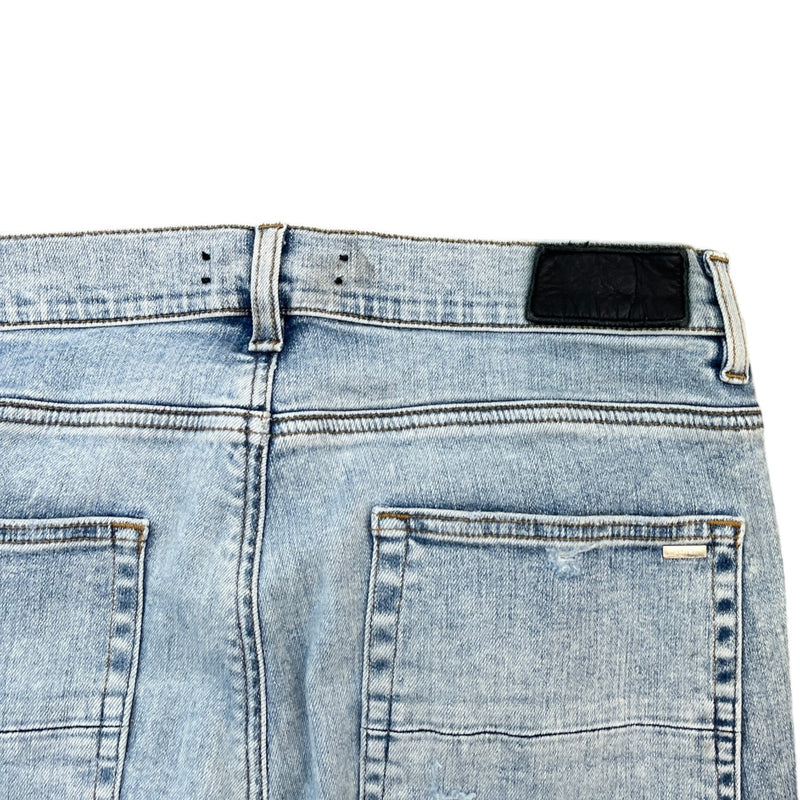 Men's Pajama Art Patch Jeans Blue Size XL / W36