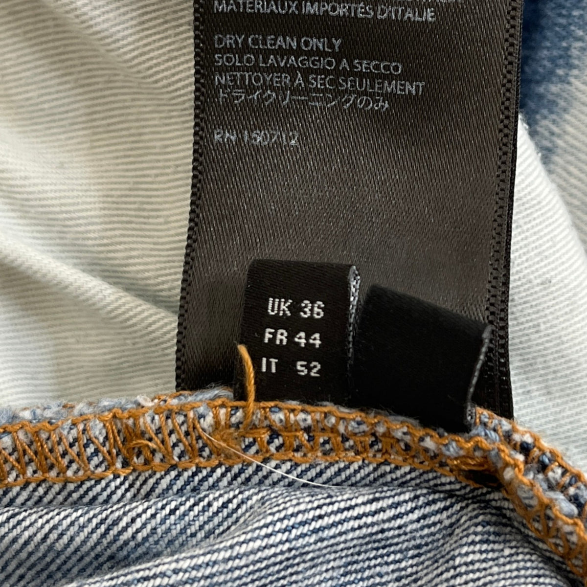Men's Pajama Art Patch Jeans Blue Size XL / W36 - Photo 8