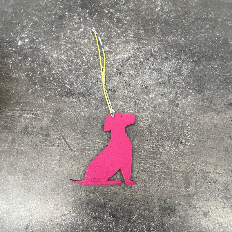 Women's Dog Silhouette Charm Pink