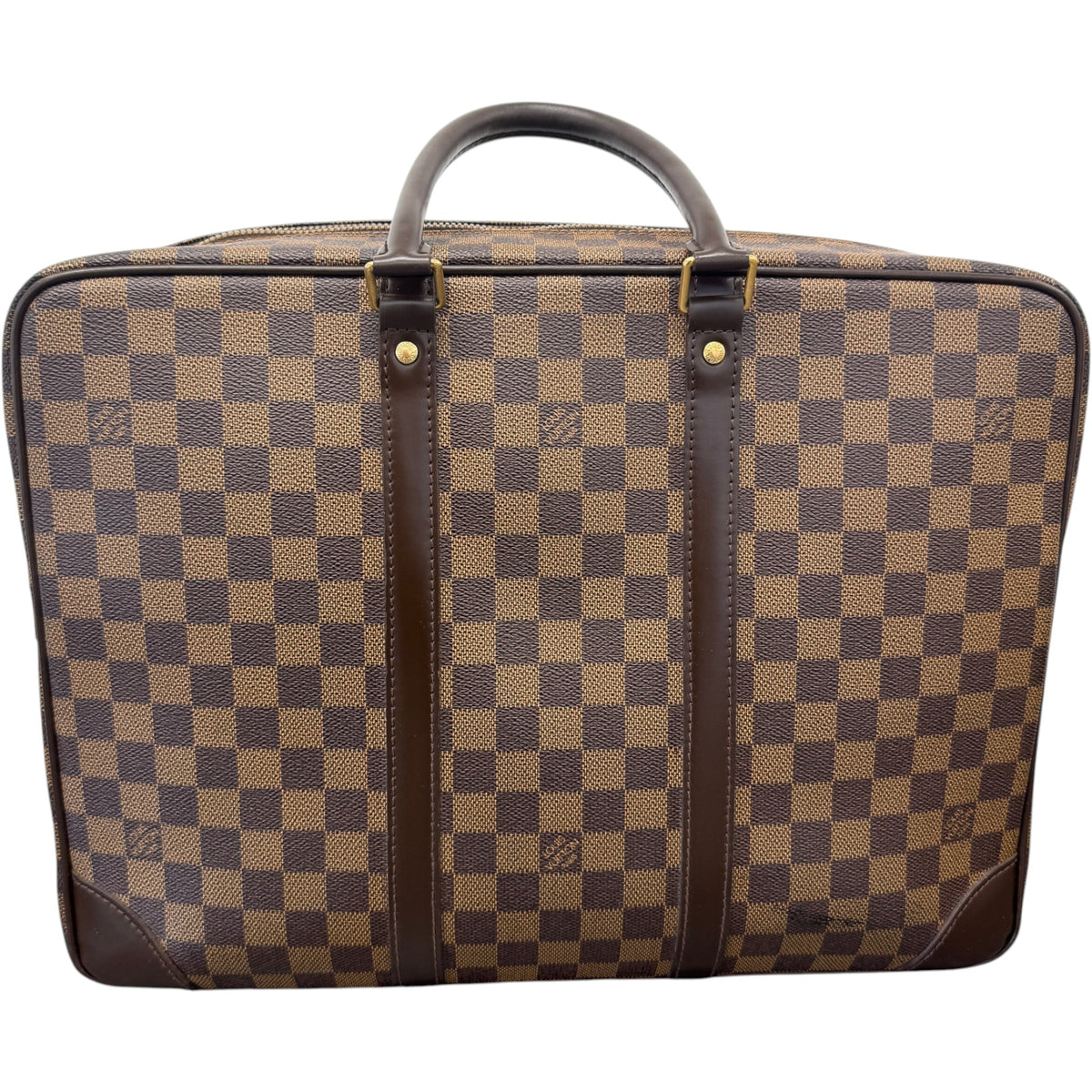 Men's Damier Ebene Porte-Documents Voyage GM Briefcase Brown - Photo 1