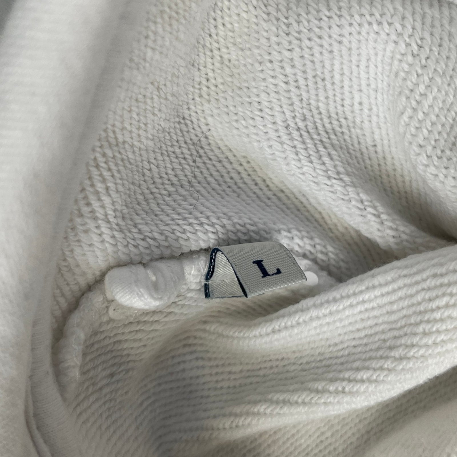 Men's Maglia Hoodie White Size L - Photo 8