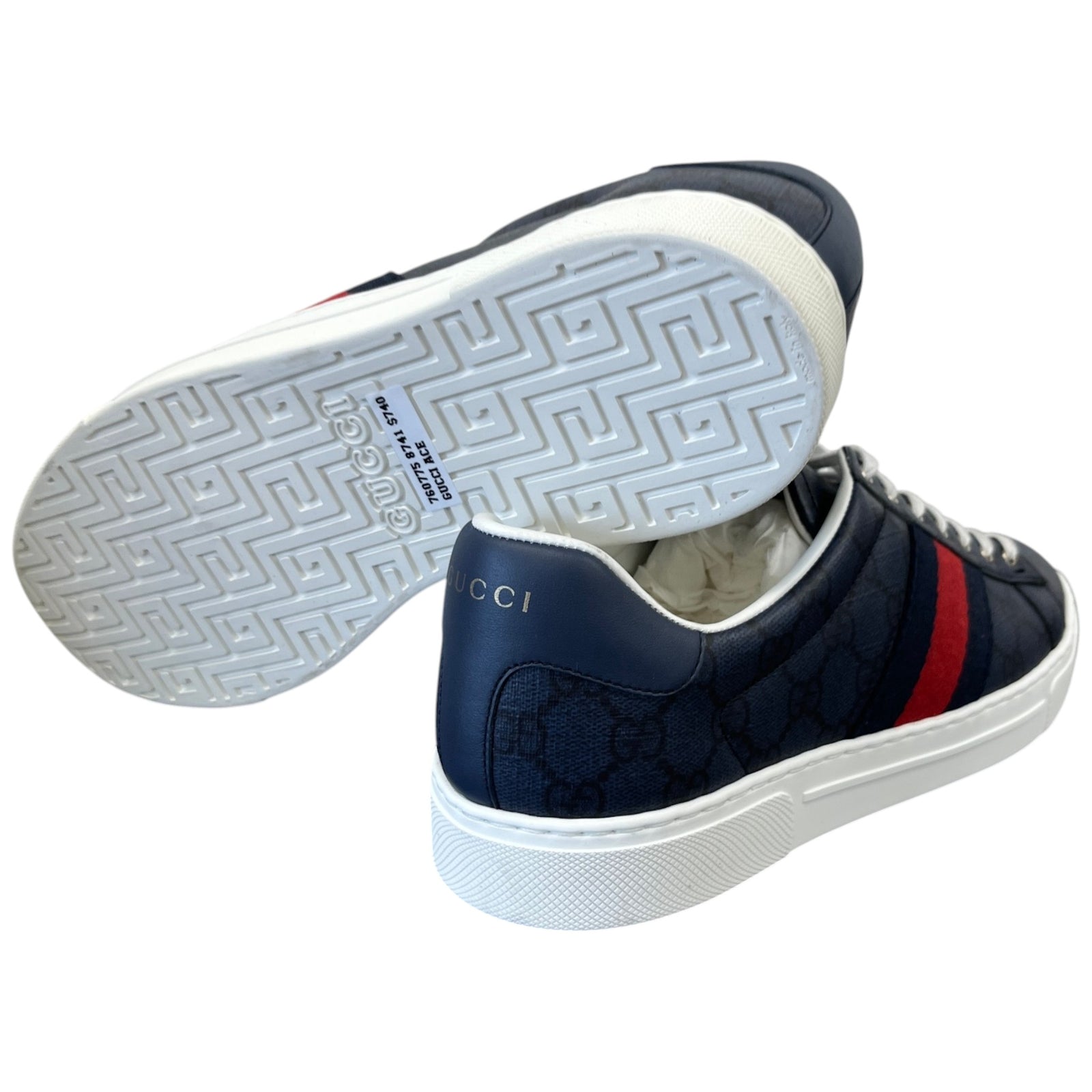 Men's Gg Supreme Ace Low Trainers Navy Size EU 42 / UK 8 - Photo 10