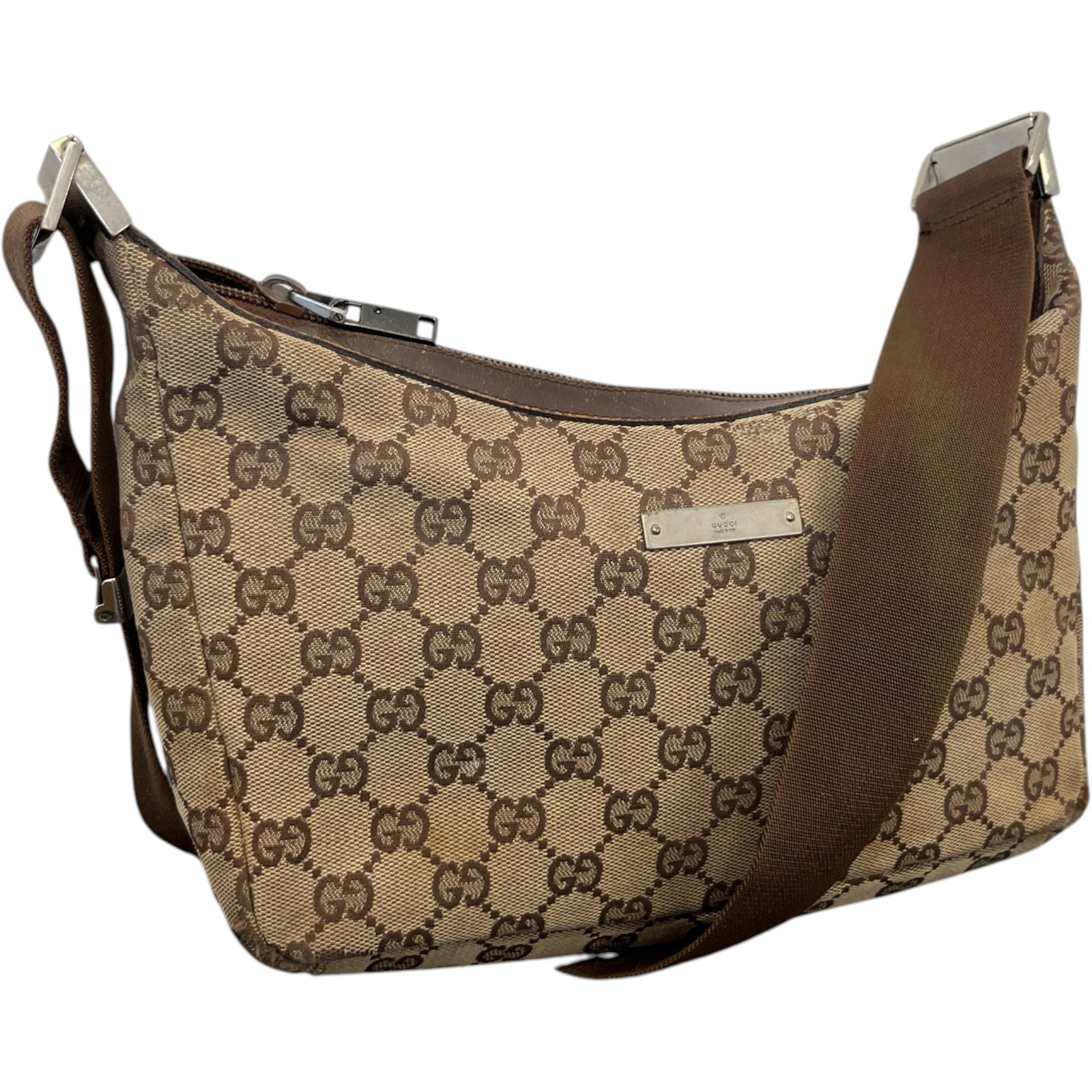 Women's GG Monogram Canvas Handbag Beige - Photo 4