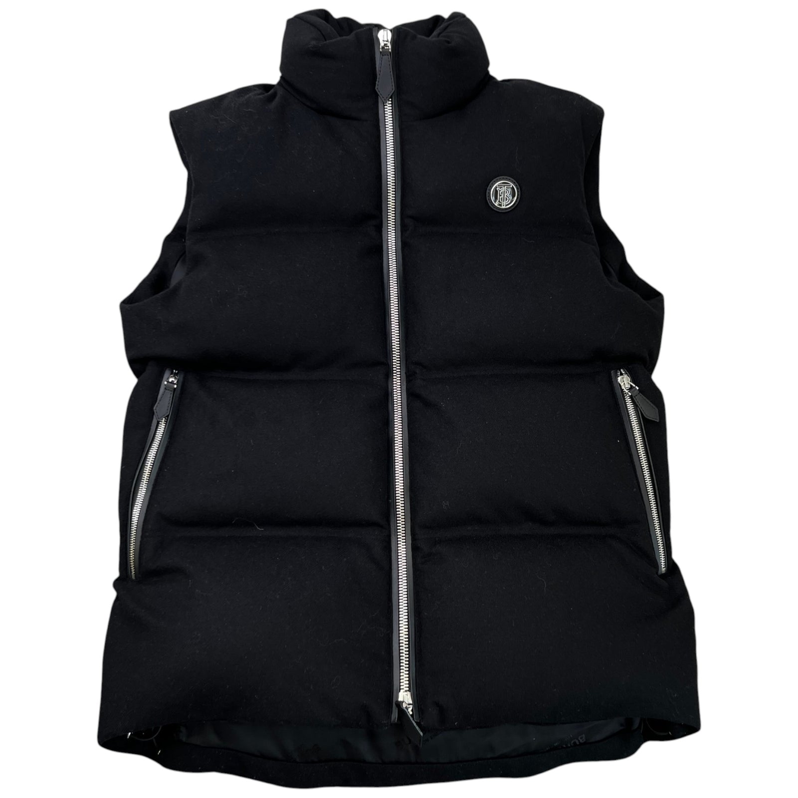 Men's Plaque Logo Gilet Black Size S - Photo 1