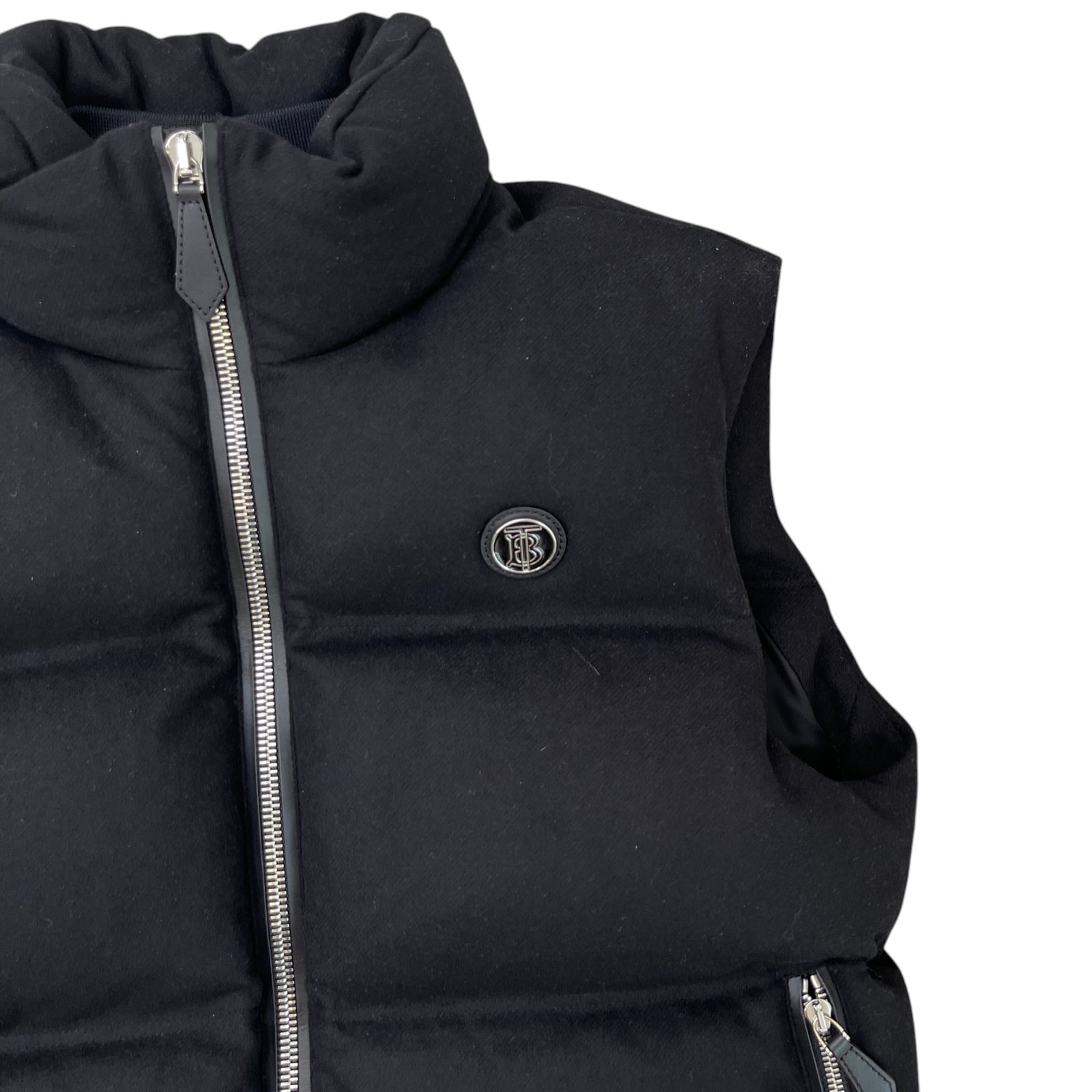 Men's Plaque Logo Gilet Black Size S - Photo 5