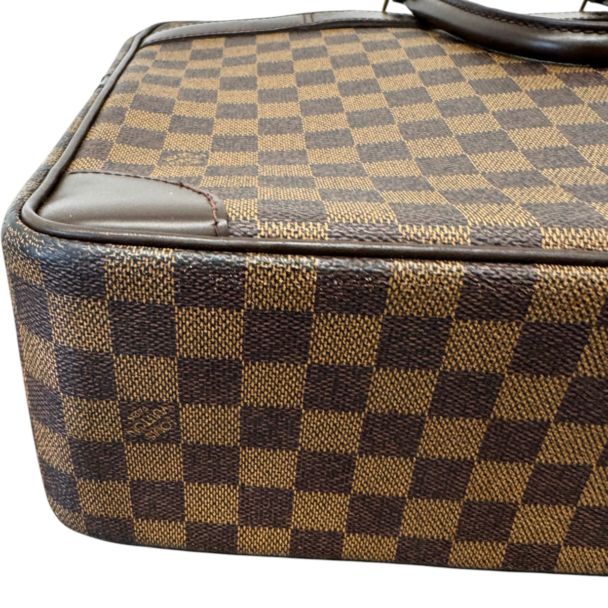 Men's Damier Ebene Porte-Documents Voyage GM Briefcase Brown - Photo 6