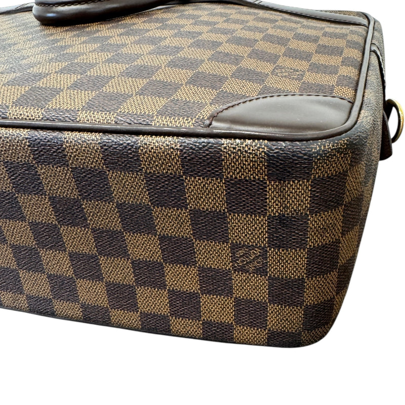 Men's Damier Ebene Porte-Documents Voyage GM Briefcase Brown