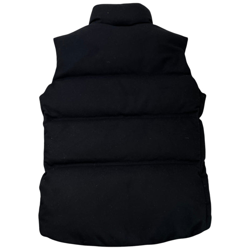 Men's Plaque Logo Gilet Black Size S