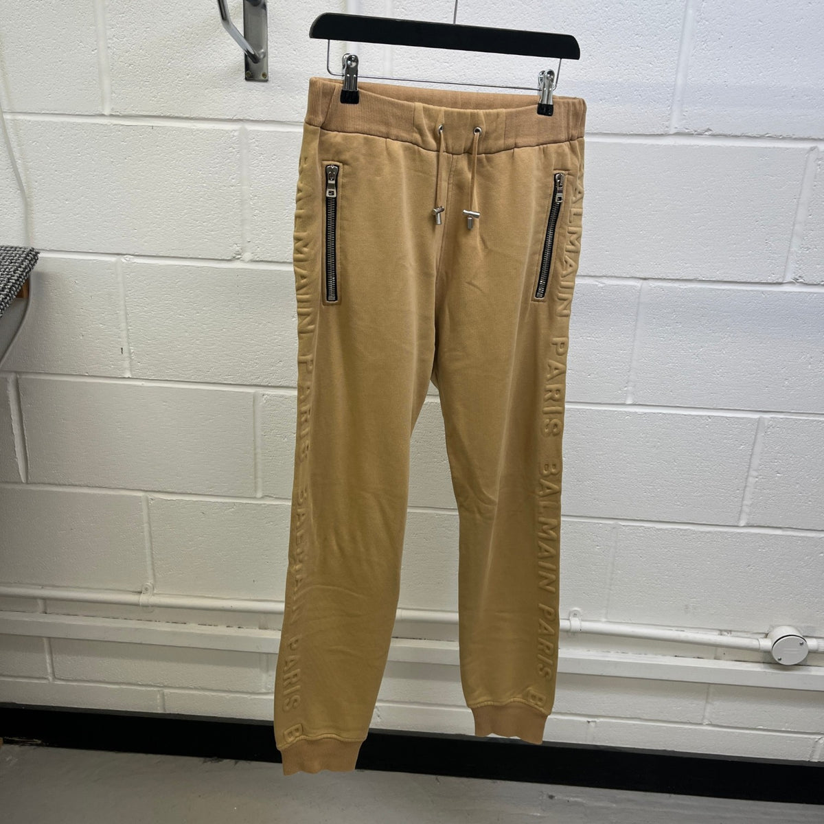 Men's Side Logo Joggers Yellow Size S / W30 - Photo 7