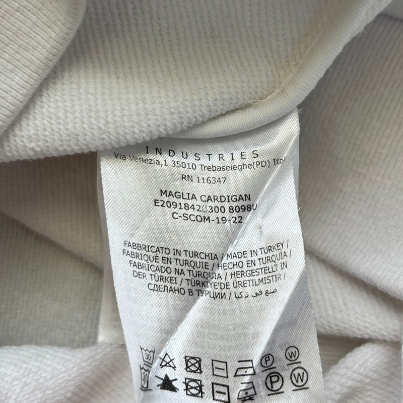 Men's Maglia Hoodie White Size L