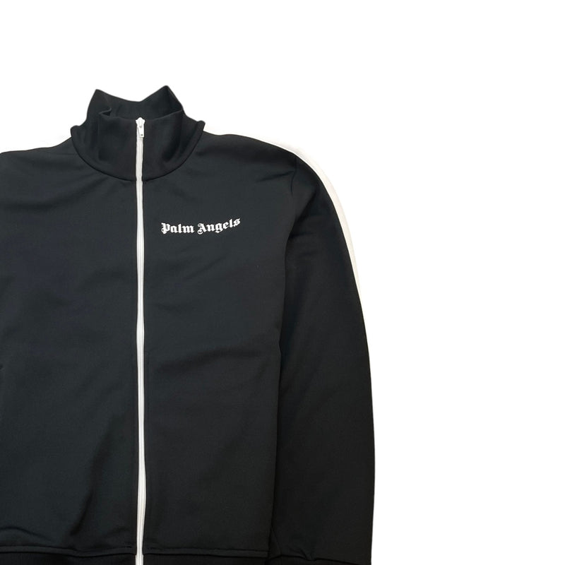 Men's Stripe Logo Track Jacket Black Size XL