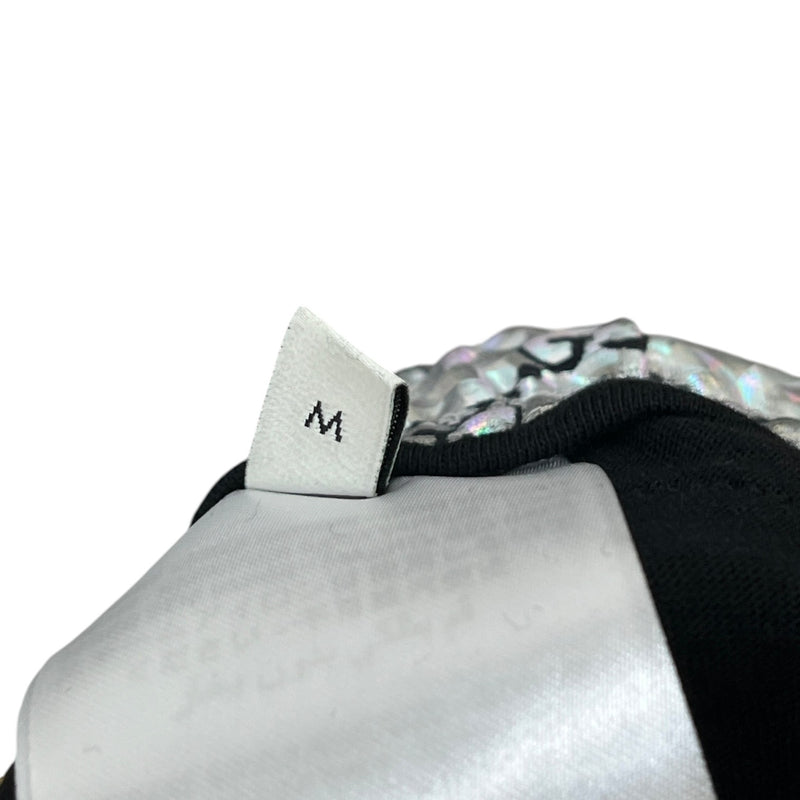 Men's GG Holographic Monogram Logo Shorts Silver Size M / W32