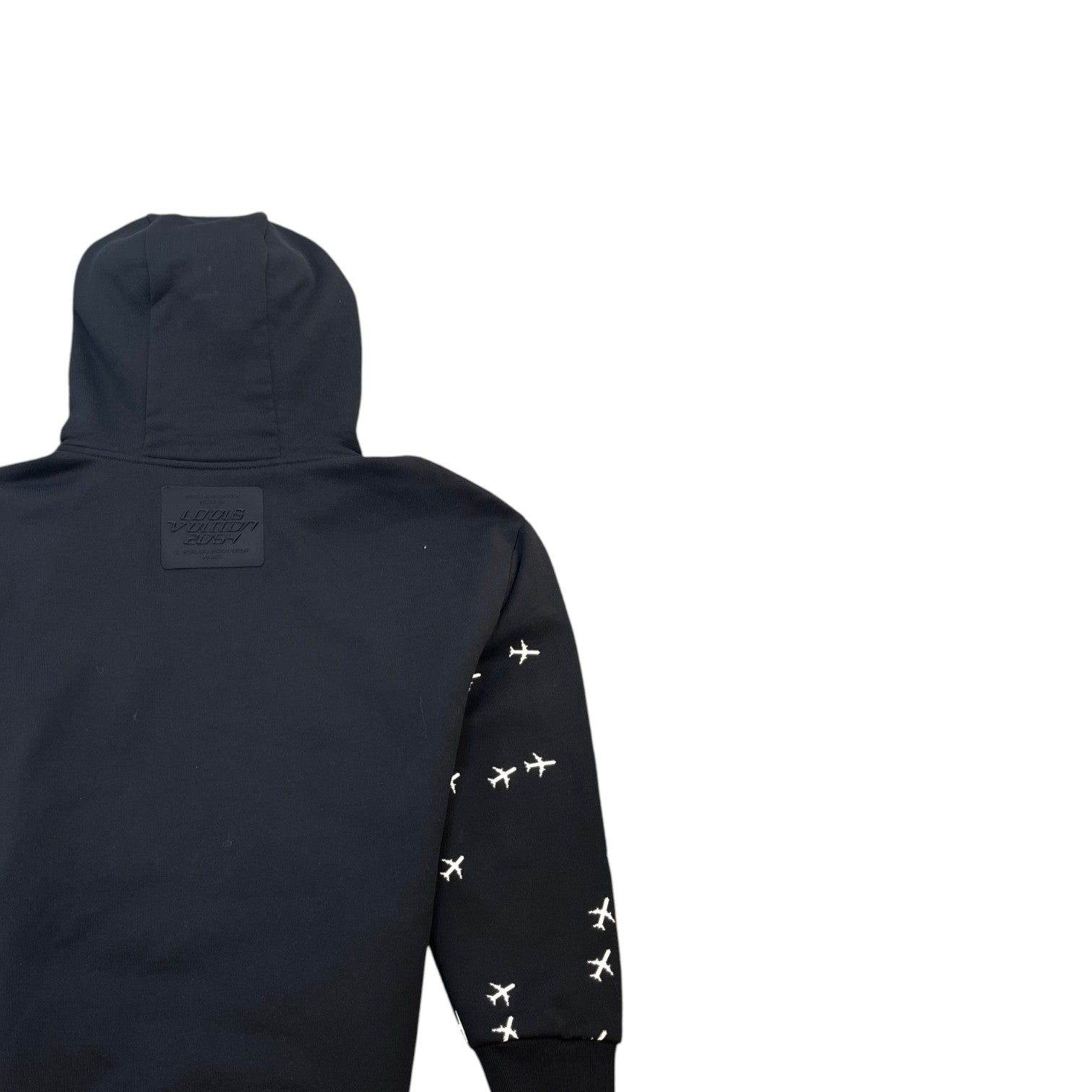 Men's Lv Planes Hoodie Black Size M - Photo 4