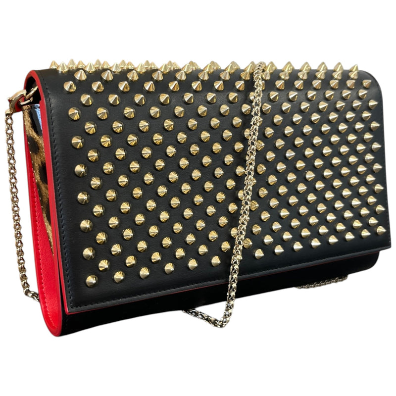 Women's Paloma Spiked Chain Crossbody Bag Black