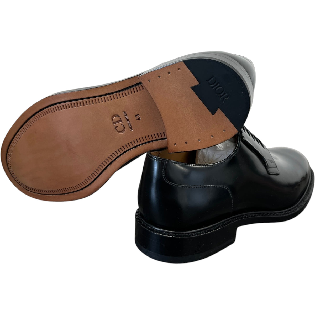 Men's Timeless Derby Loafers Black Size UK 9 / EU 43 - Photo 10