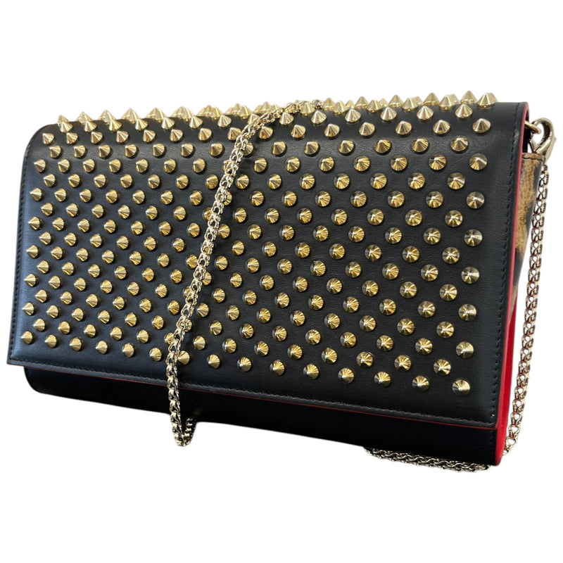Women's Paloma Spiked Chain Crossbody Bag Black