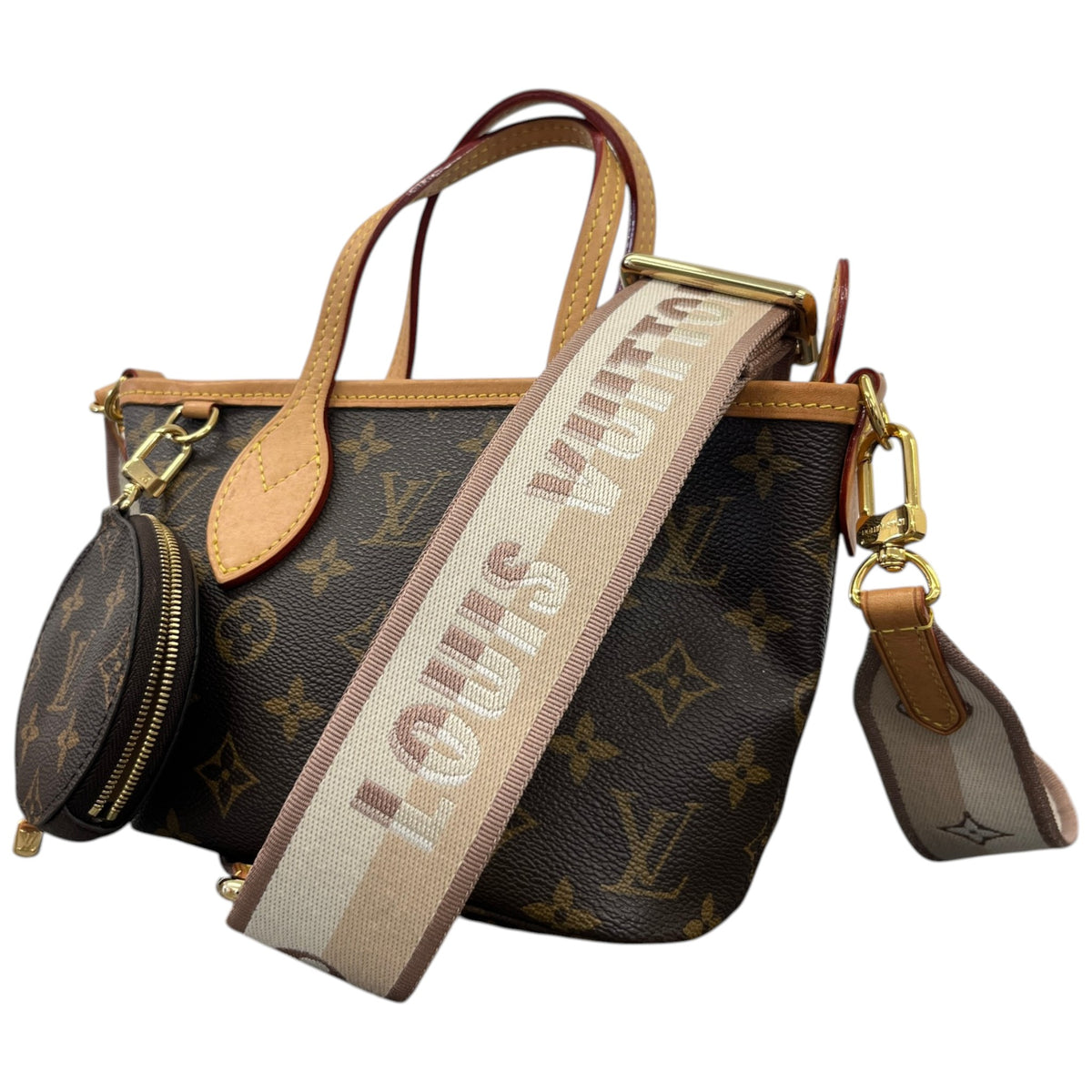 Women's Monogram Neverfull BB Crossbody Bag Brown - Photo 5