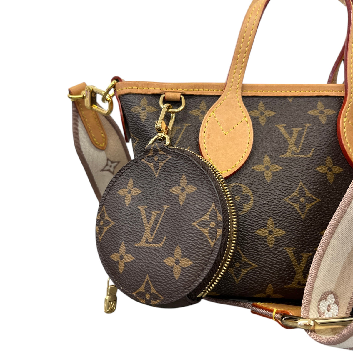 Women's Monogram Neverfull BB Crossbody Bag Brown - Photo 10