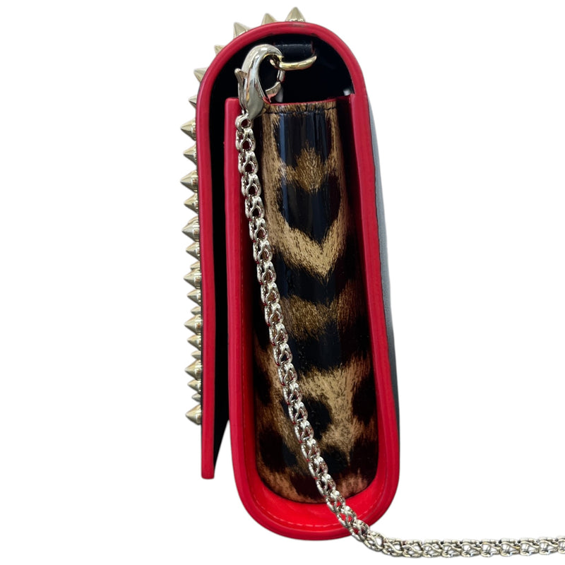 Women's Paloma Spiked Chain Crossbody Bag Black