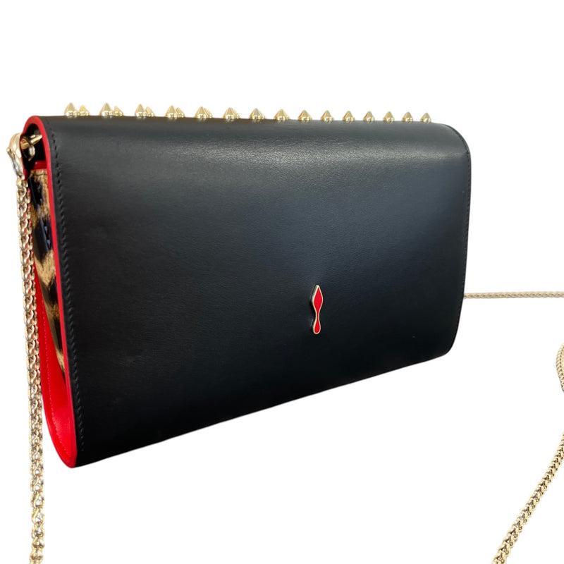 Women's Paloma Spiked Chain Crossbody Bag Black