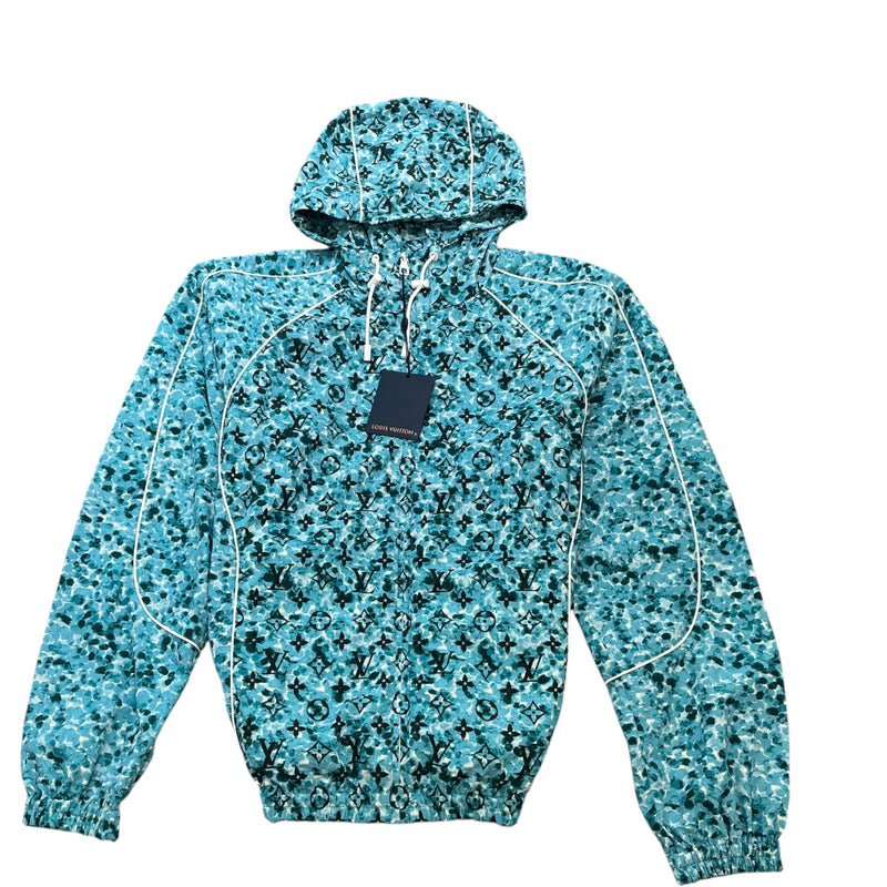 Men's Monogram Pointillism Windbreaker Blue Size IT 48 / M
