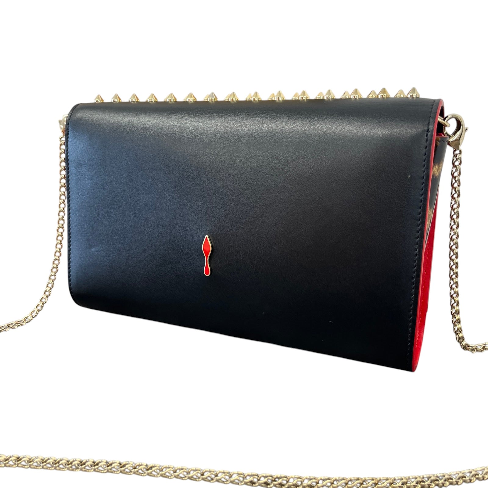 Women's Paloma Spiked Chain Crossbody Bag Black - Photo 9
