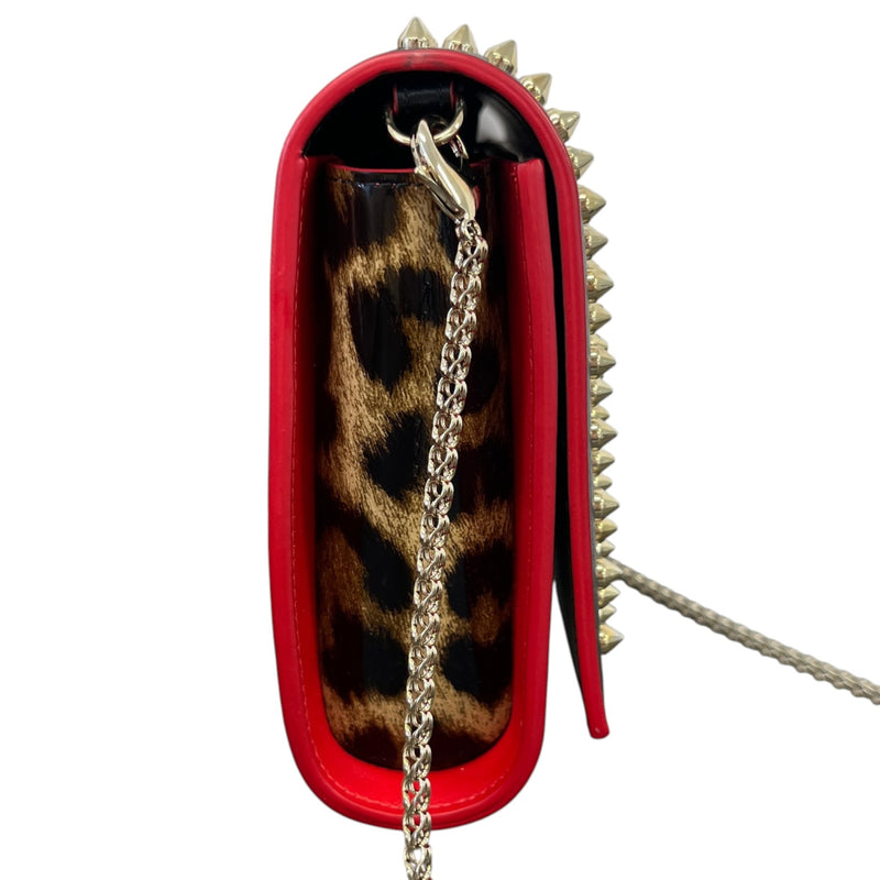 Women's Paloma Spiked Chain Crossbody Bag Black