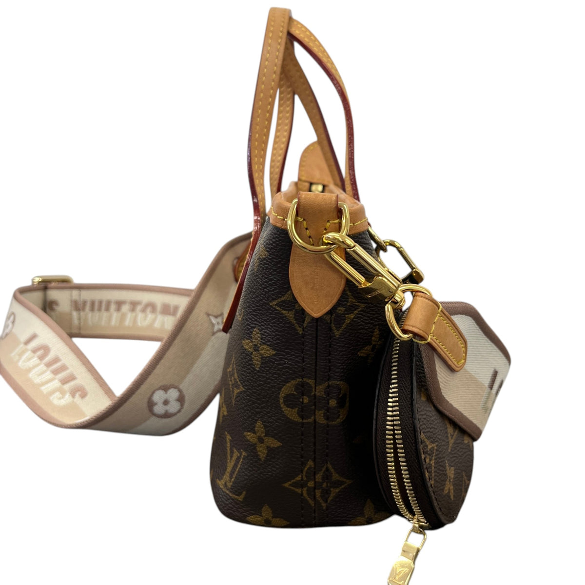 Women's Monogram Neverfull BB Crossbody Bag Brown - Photo 7