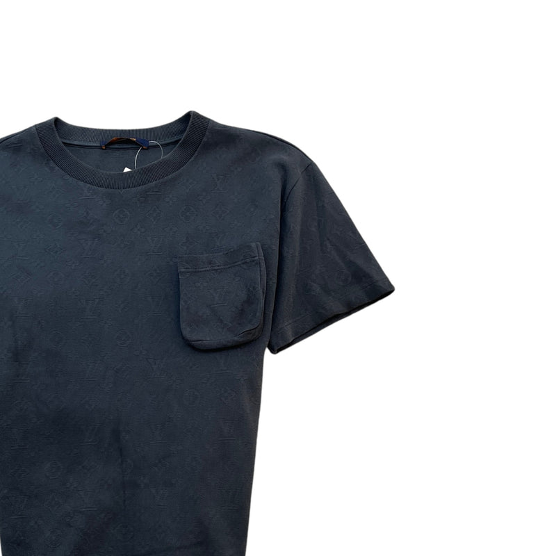 Men's 3D Pocket Monogram T-Shirt Charcoal Size L