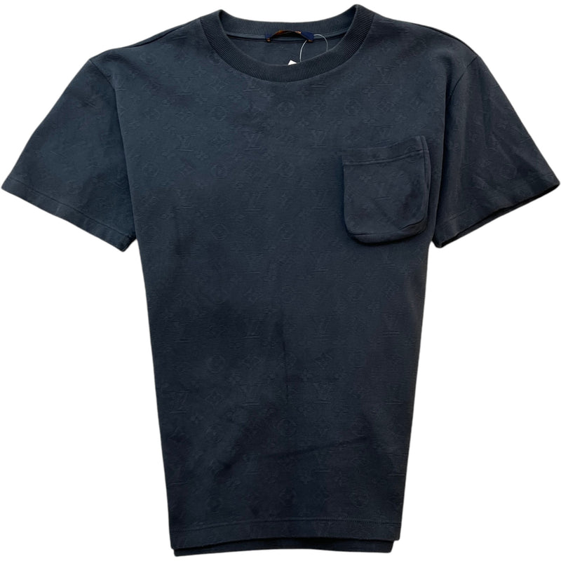 Men's 3D Pocket Monogram T-Shirt Charcoal Size L
