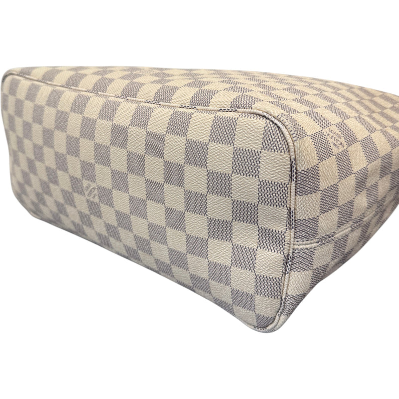 Women's Damier Azur Neverfull MM Handbag White
