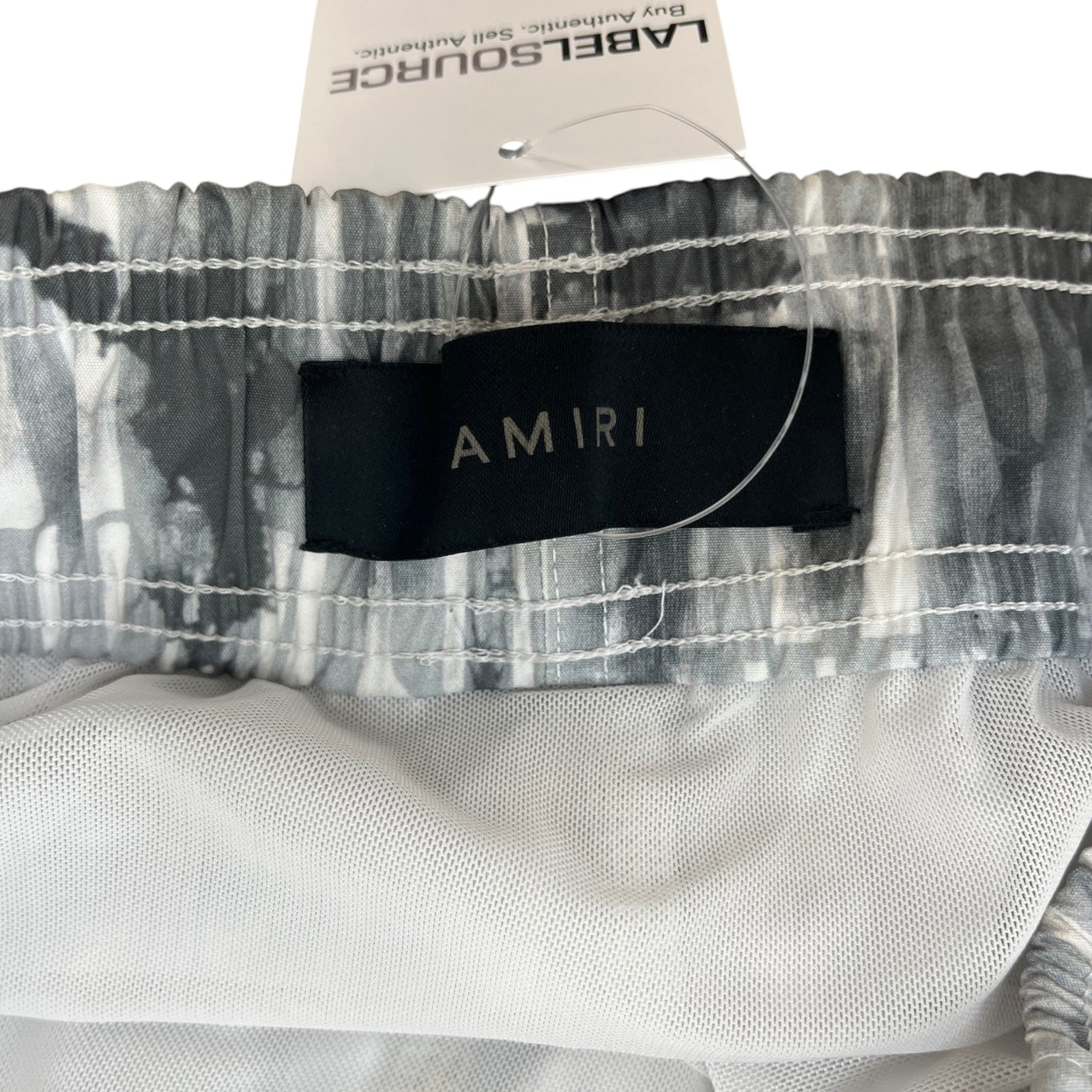 Men's Logo Print Swim Shorts Grey Size M - Photo 6