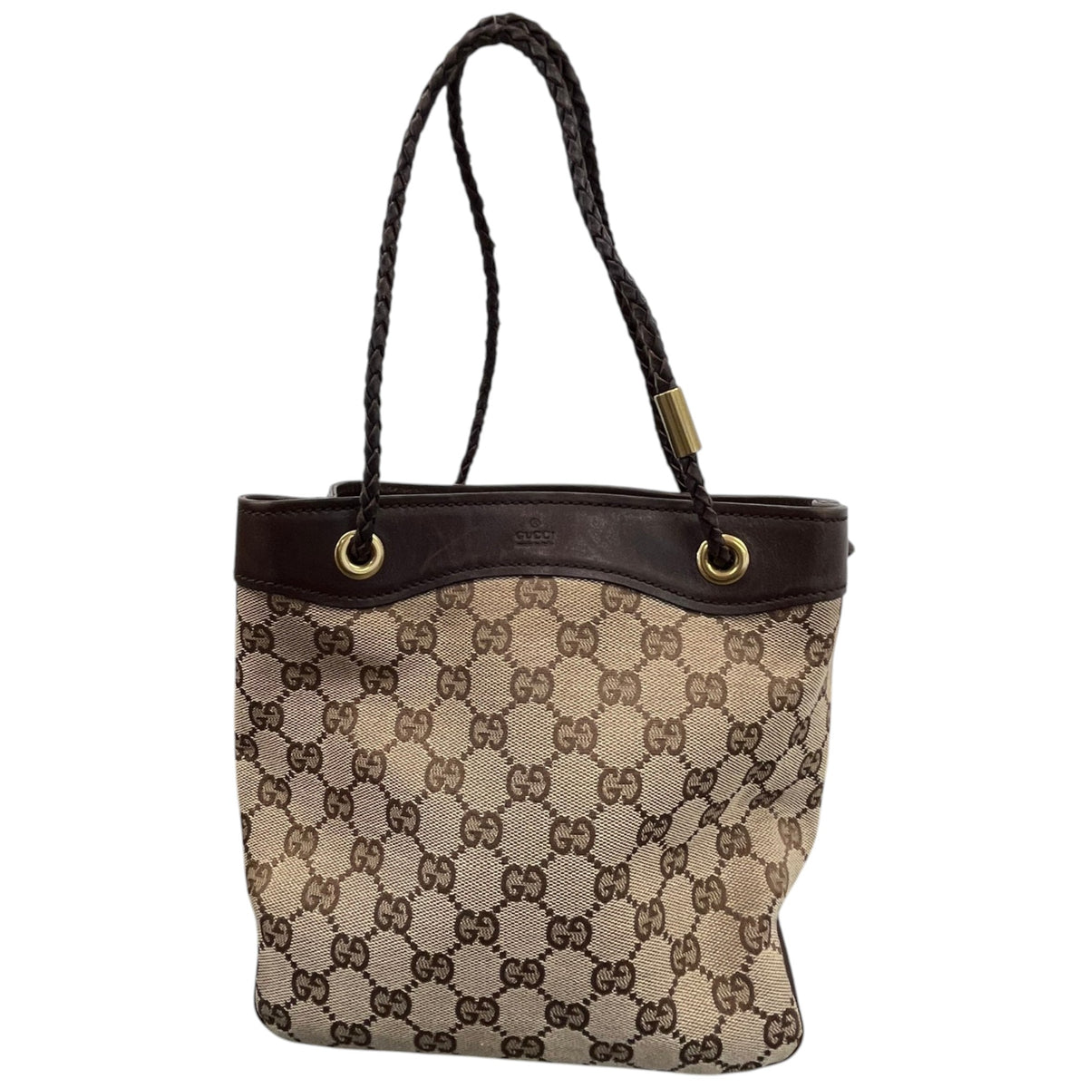 Women's GG Canvas Tote Handbag Beige - Photo 1