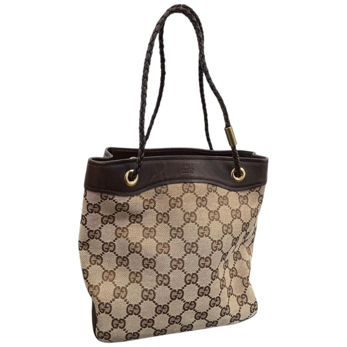 Women's GG Canvas Tote Handbag Beige - Photo 4
