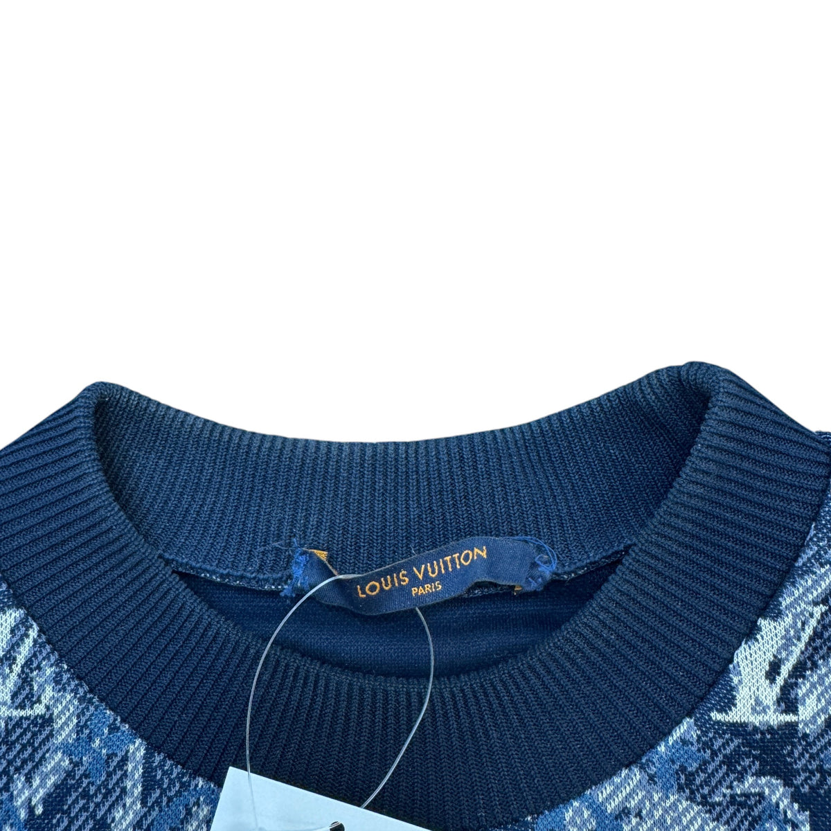 Men's Tapestry Monogram Sweatshirt Blue Size S - Photo 5