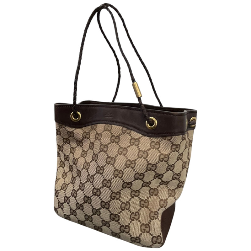 Women's GG Canvas Tote Handbag Beige